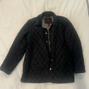 Coach quilted jacket in black